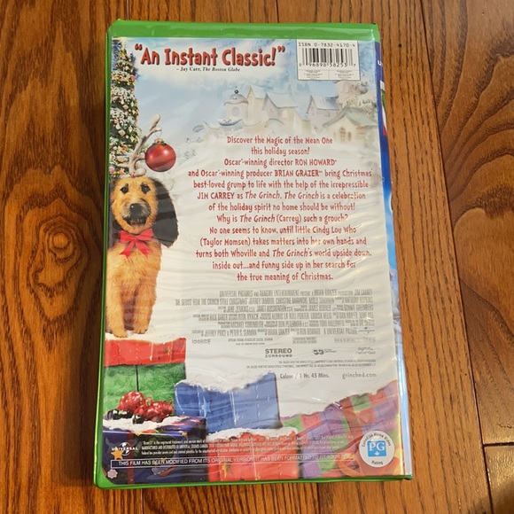 Universal original VHS Dr.Seuss How the Grinch Stole Christmas Jim Carrey - Picture 2 of 3